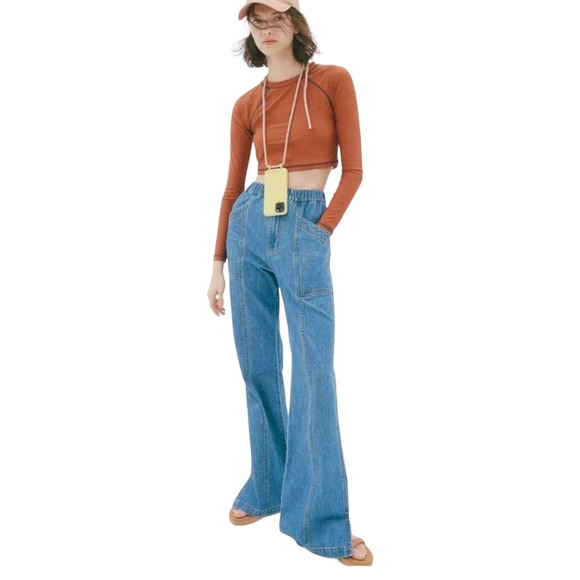 Madewell Denim - NWT Madewell Denim Pull-On Loose Flare Pants